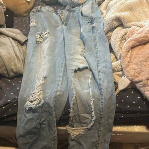 ( will negotiate)!!baggy ripped jeans